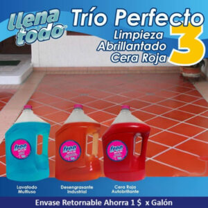 Pack Limpieza y Cera Autobrillante Roja