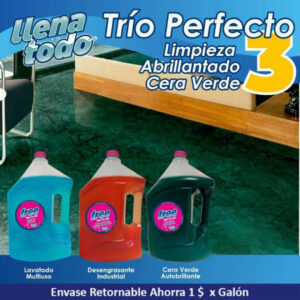 Pack Limpieza y Cera Autobrillante Verde